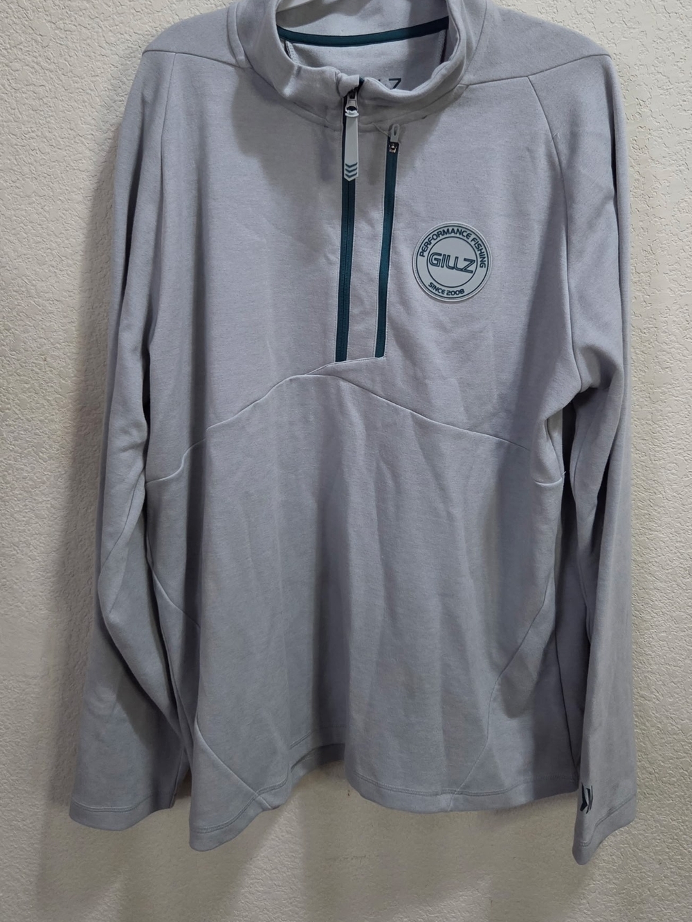 Men’s Light Gray Quarter-Zip Performance Pullover by